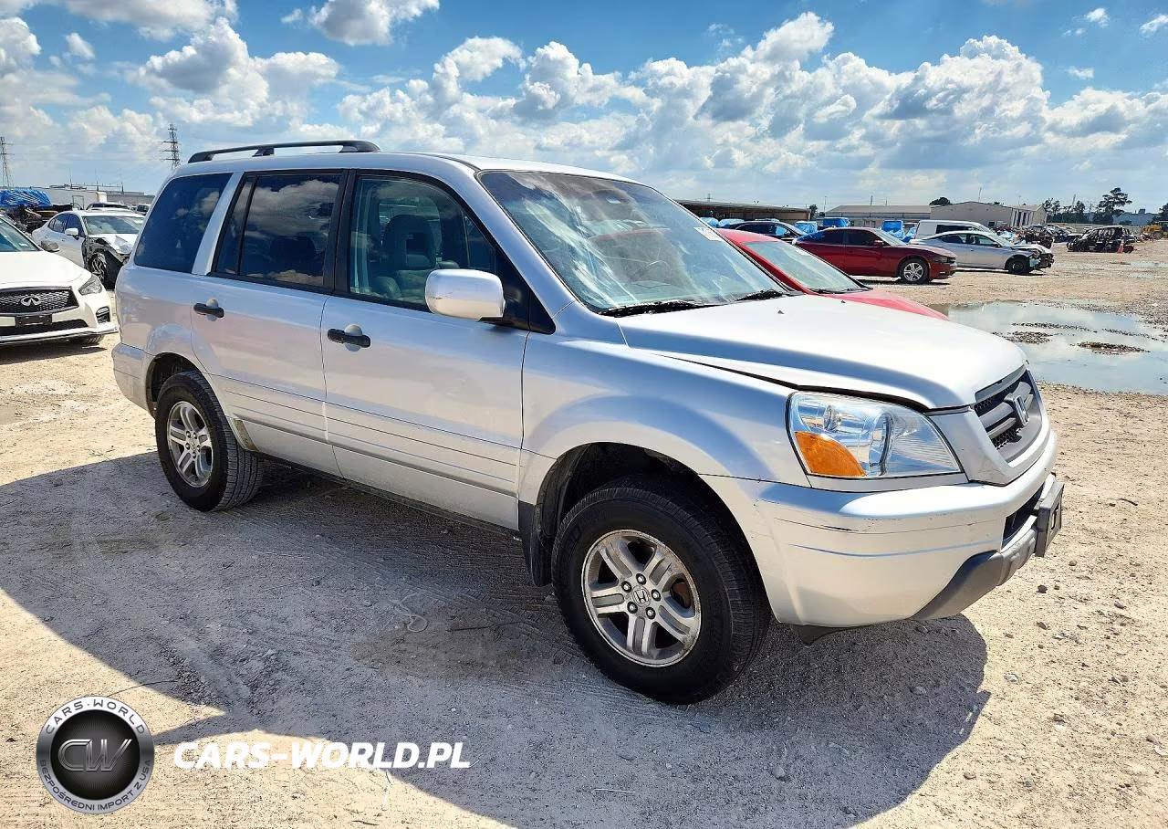 2005 Honda Pilot Exl VIN:2HKYF18775H556258 - 4