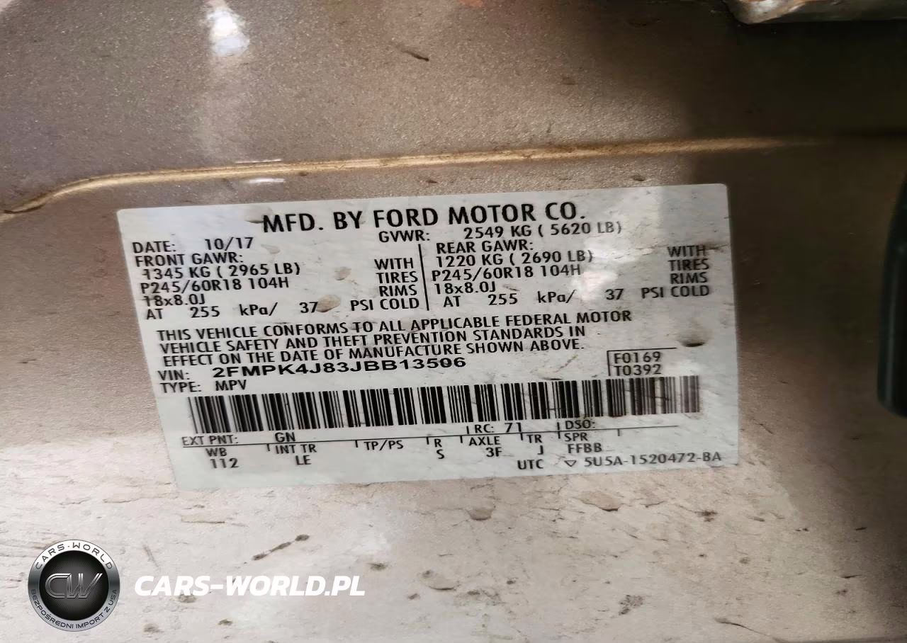 2018 Ford Edge Sel VIN:2FMPK4J83JBB13506 - 12