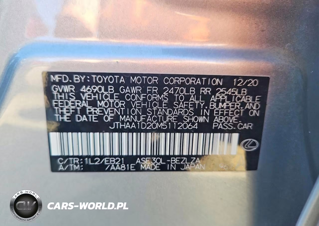 2021 Lexus Is 300 VIN:JTHAA1D20M5112064 - 13