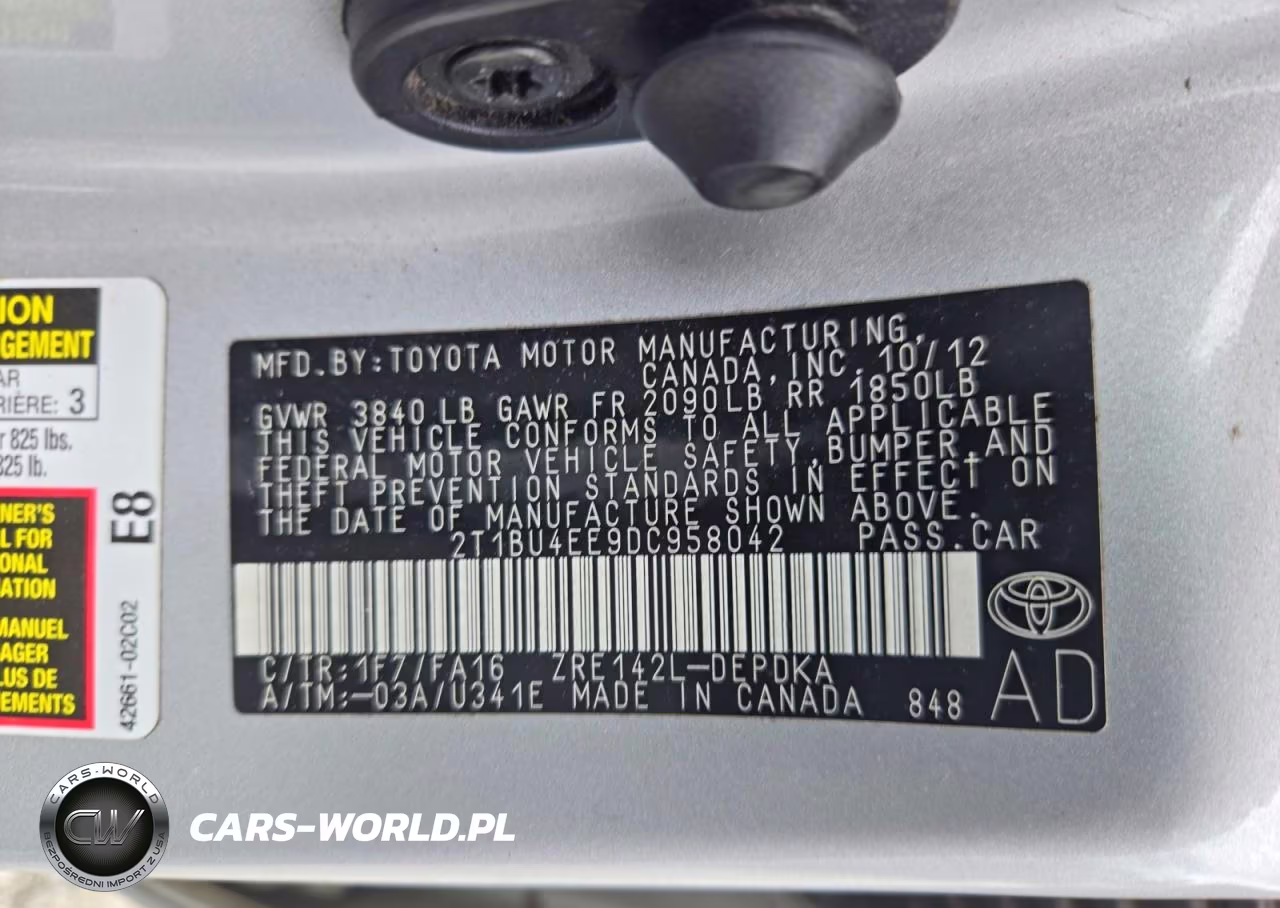 2013 Toyota Corolla L VIN:2T1BU4EE9DC958042 - 13