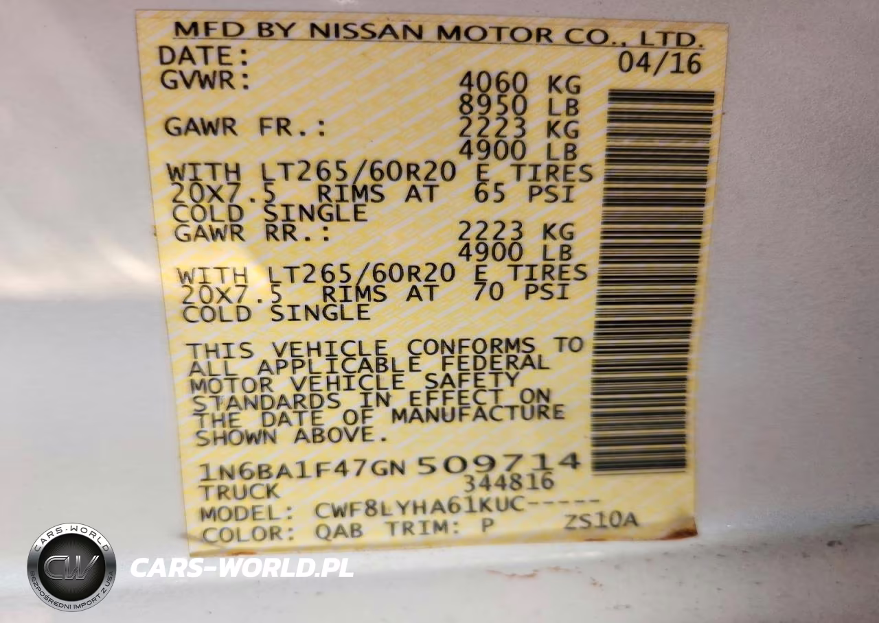 2016 Nissan Titan Xd Platinum Reserve VIN:1N6BA1F47GN509714 - 12