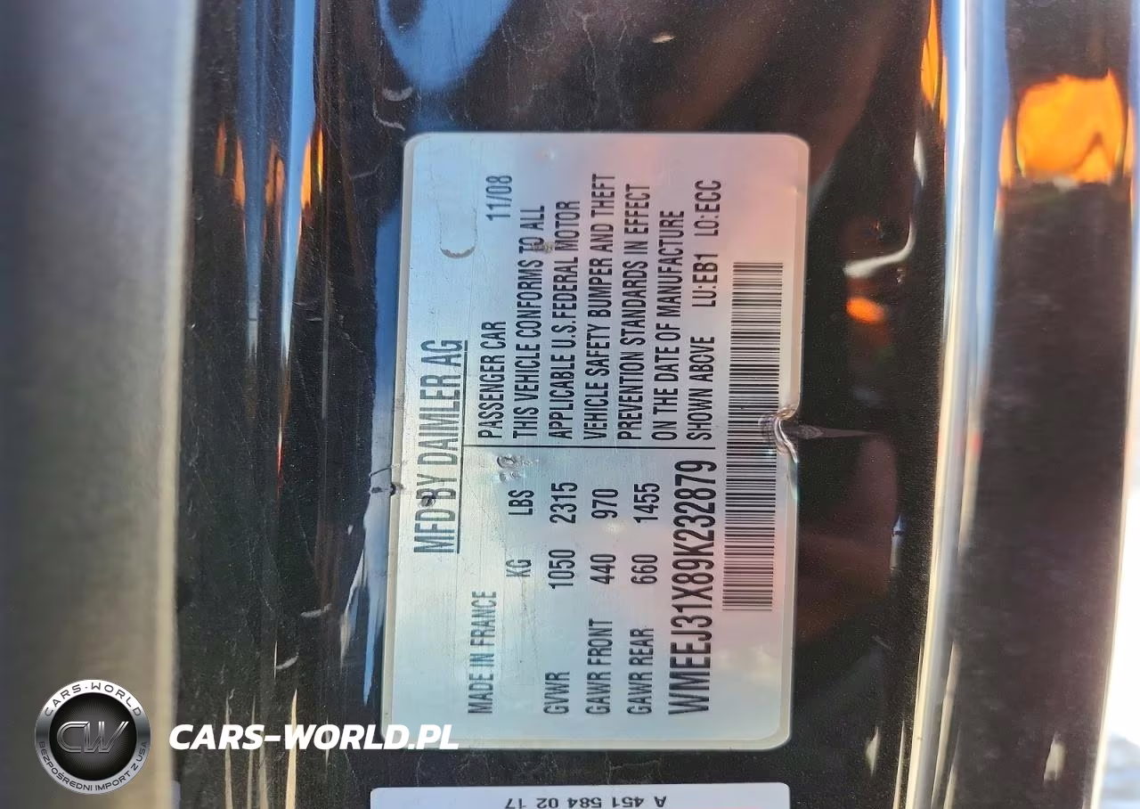 2009 Smart Fortwo Pure VIN:WMEEJ31X89K232879 - 13