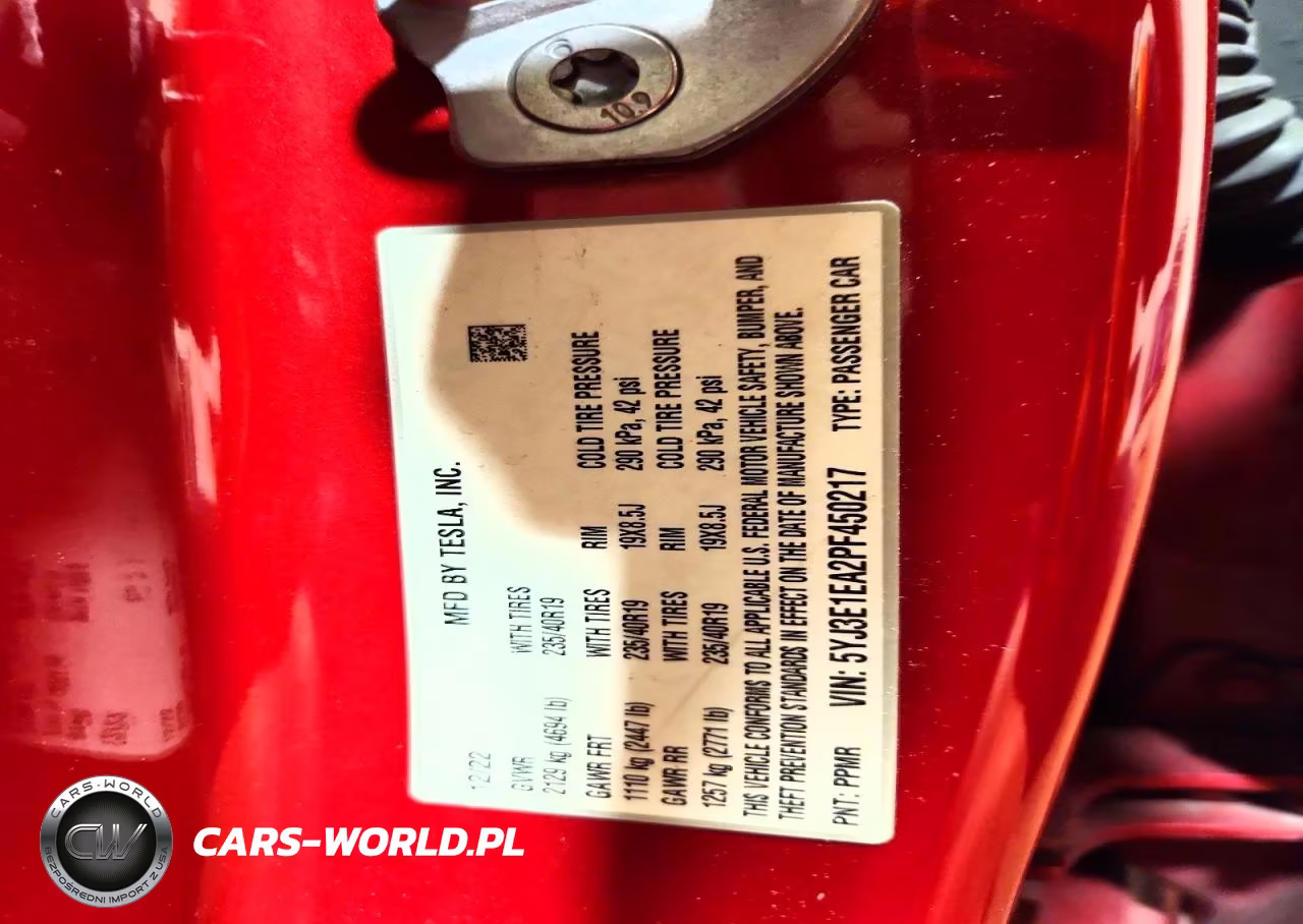 2023 Tesla Model 3 VIN:5YJ3E1EA2PF450217 - 12