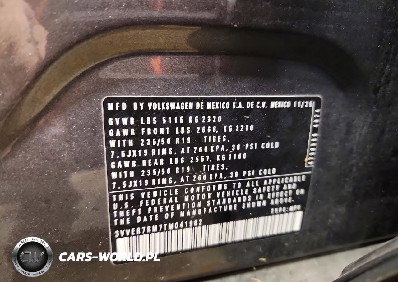 2026 Volkswagen Tiguan Se VIN:3VVER7RM7TM041982 - 12