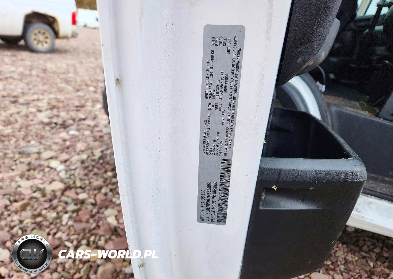 2021 Ram Promaster 2500 2500 High VIN:3C6LRVDG7ME528064 - 13