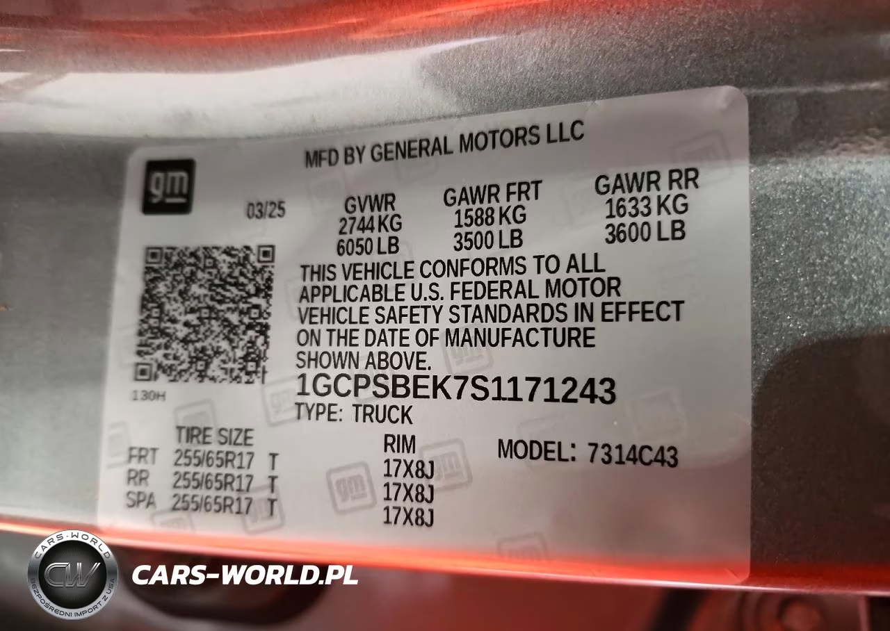 2025 Chevrolet Colorado VIN:1GCPSBEK7S1171243 - 12
