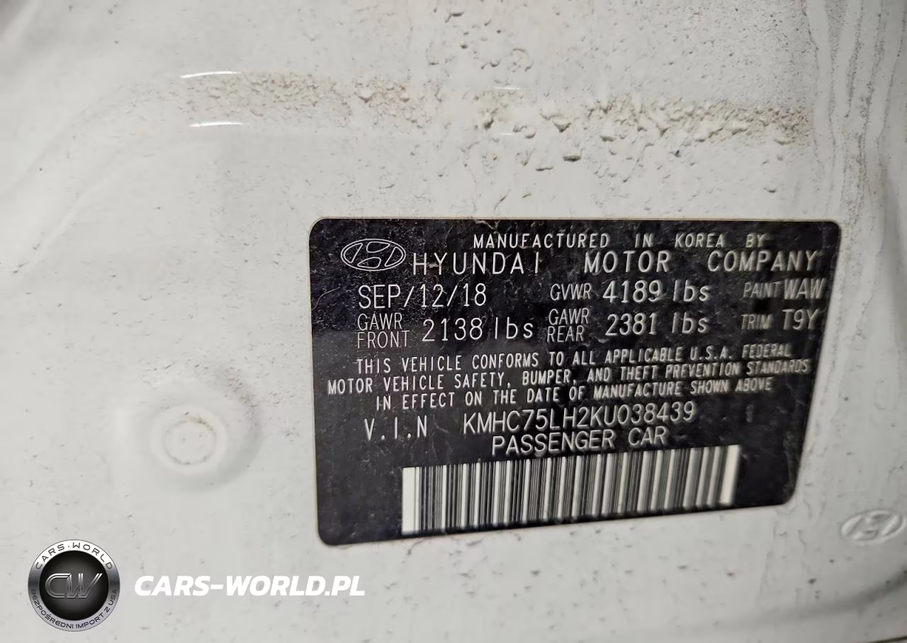 2019 Hyundai Ioniq Electric Base VIN:KMHC75LH2KU038439 - 14