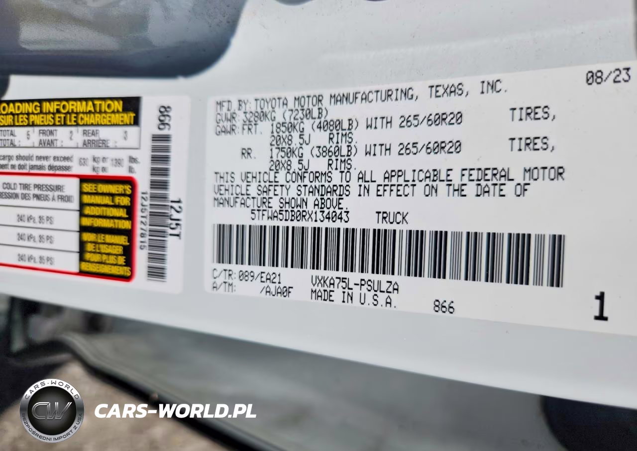 2024 Toyota Tundra Limited VIN:5TFWA5DB0RX134043 - 12