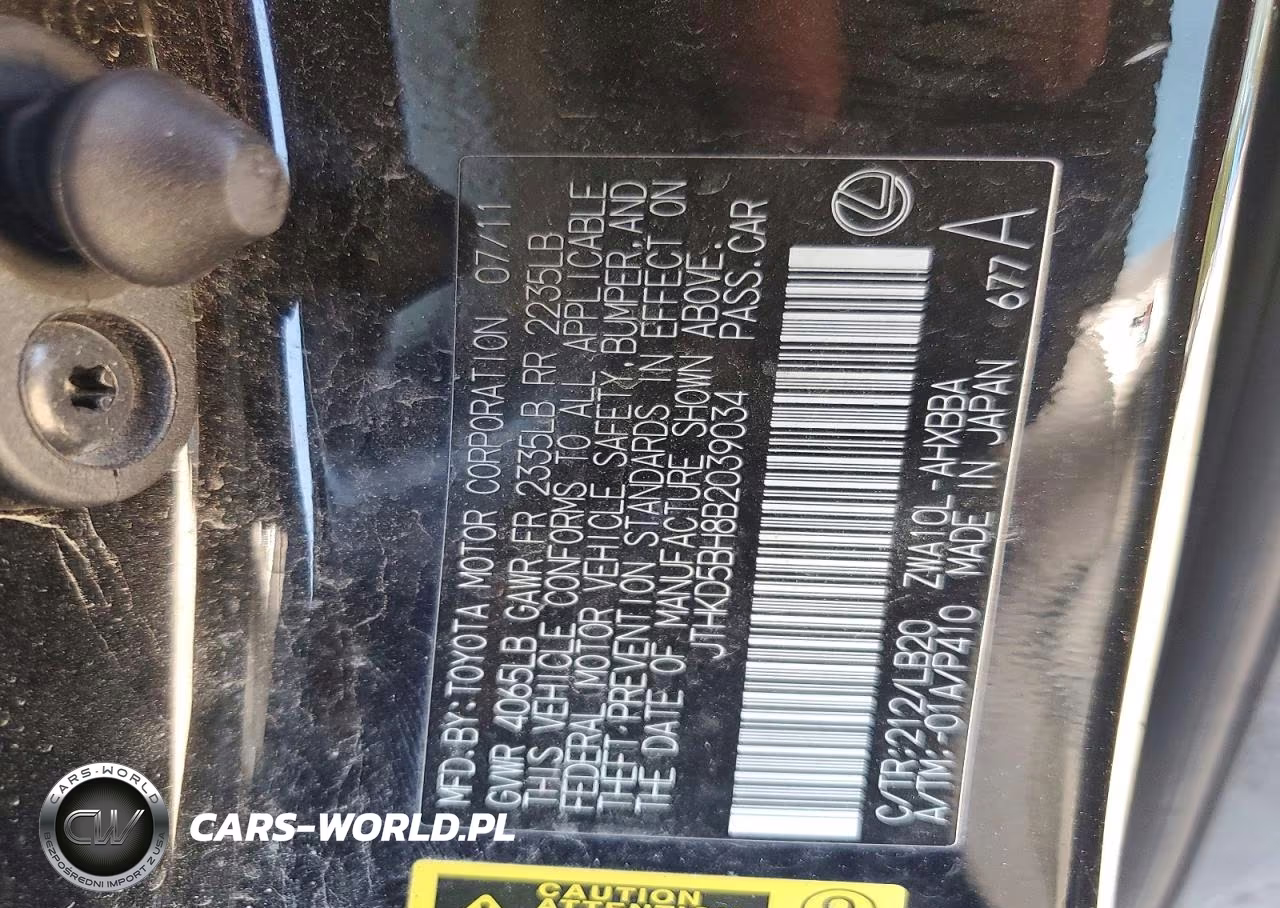 2011 Lexus Ct 200 VIN:JTHKD5BH8B2039034 - 13