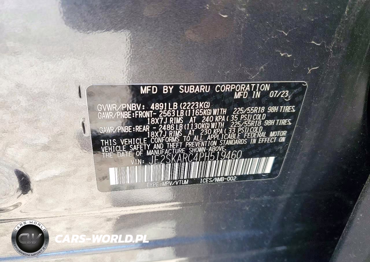 2023 Subaru Forester Touring VIN:JF2SKARC4PH519460 - 13