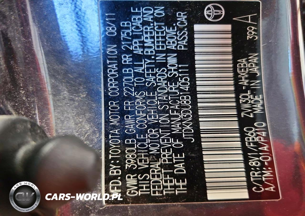 2011 Toyota Prius Three VIN:JTDKN3DU8B1405111 - 12
