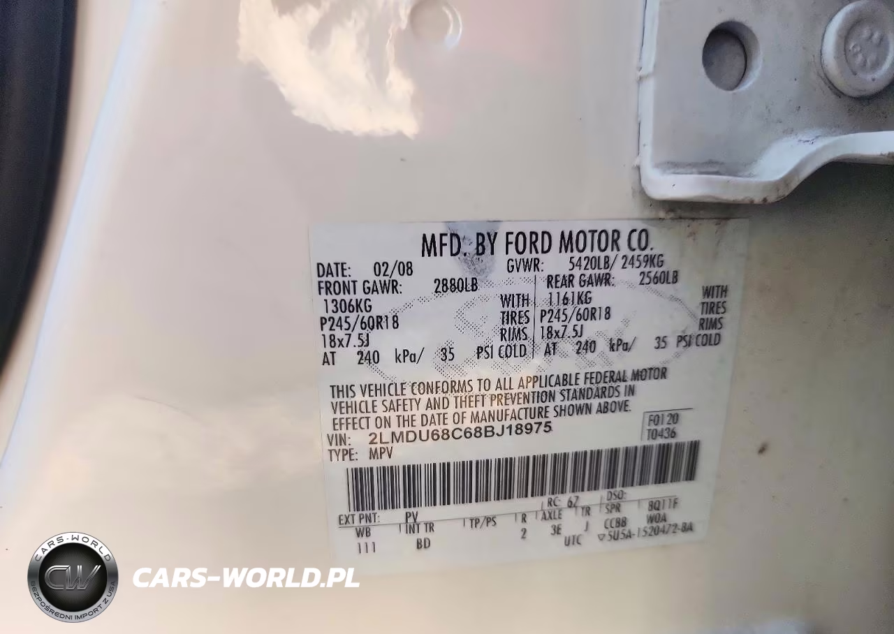 2008 Lincoln Mkx VIN:2LMDU68C68BJ18975 - 12