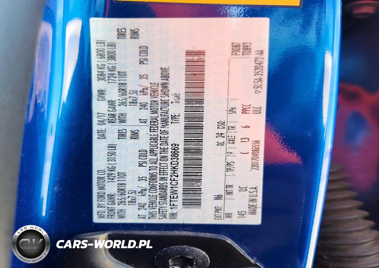 2017 Ford F150 Supercrew VIN:1FTEW1CF2HKD38669 - 12