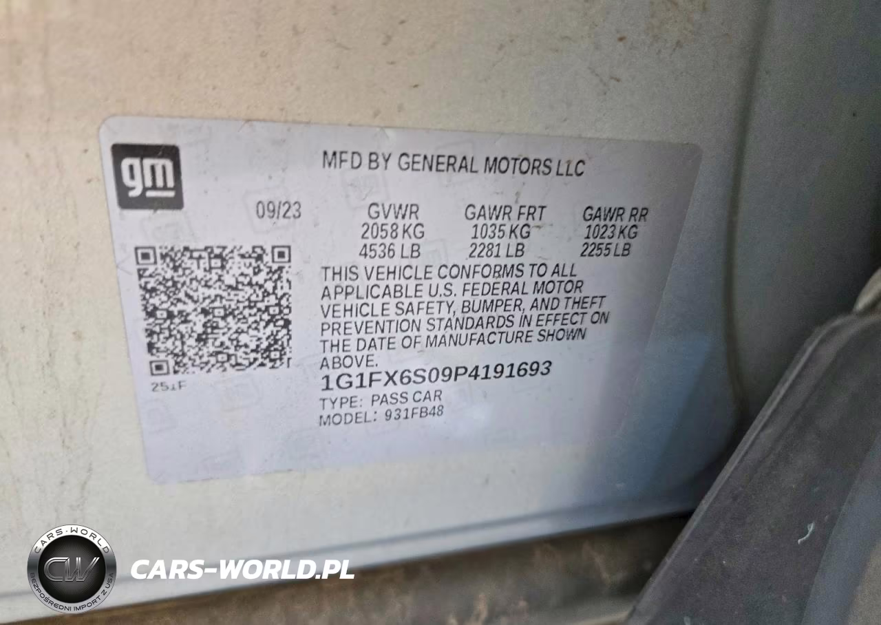 2023 Chevrolet Bolt Ev 2Lt VIN:1G1FX6S09P4191693 - 12