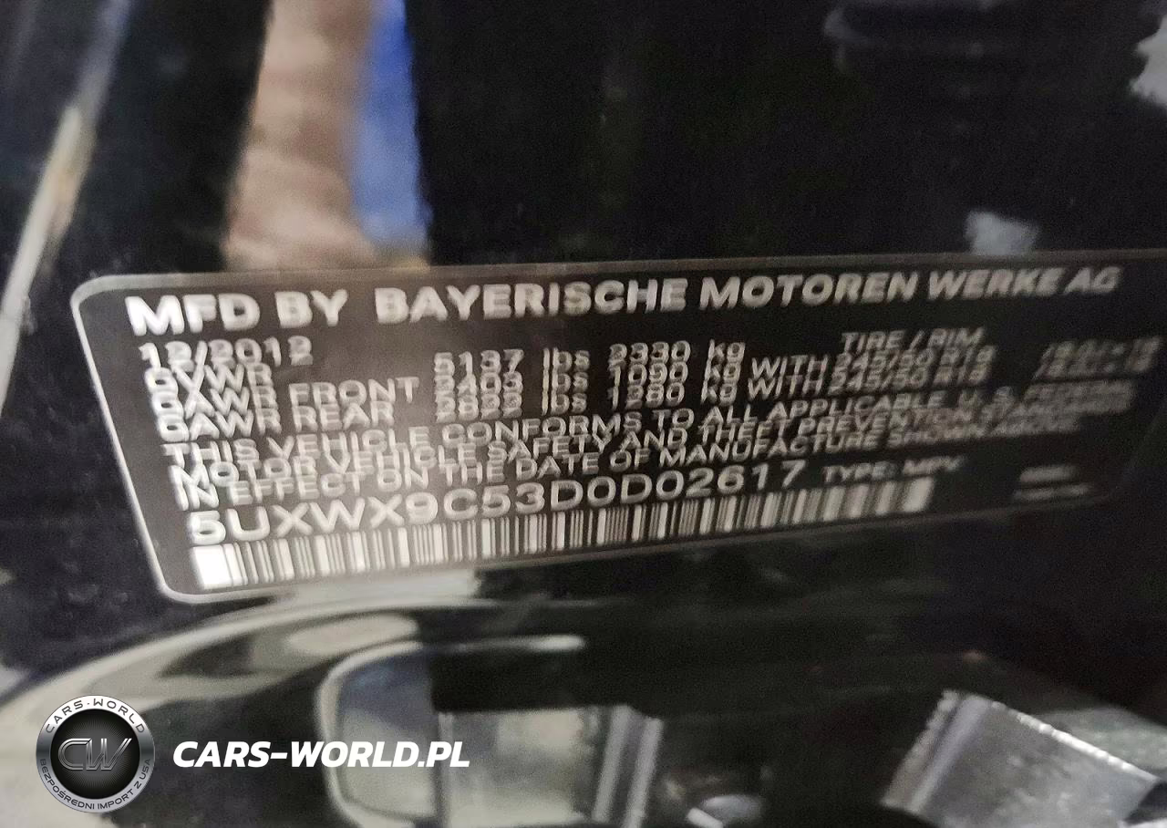 2013 BMW X3 xDrive28I VIN:5UXWX9C53D0D02617 - 13