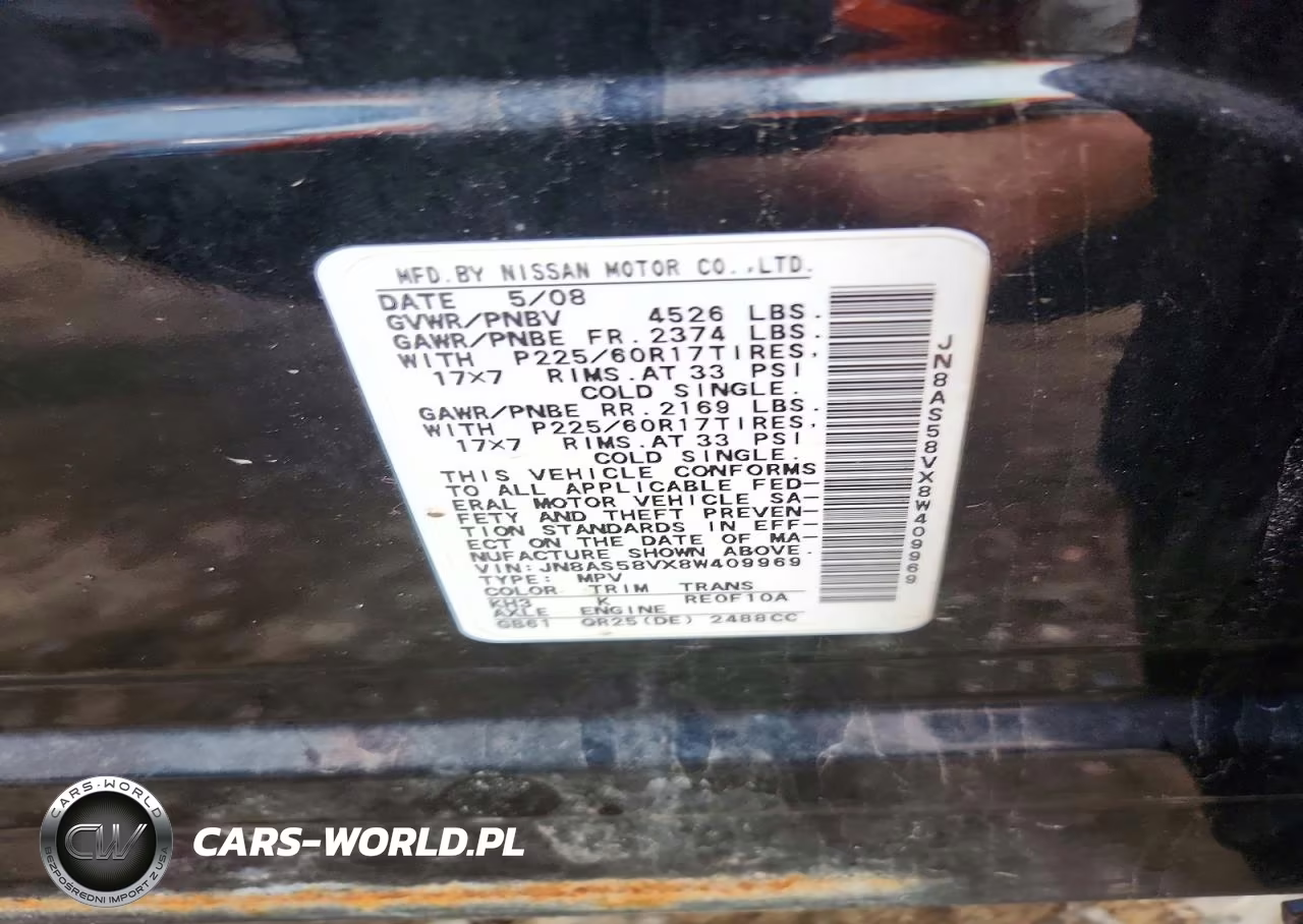 2008 Nissan Rogue S VIN:JN8AS58VX8W409969 - 13