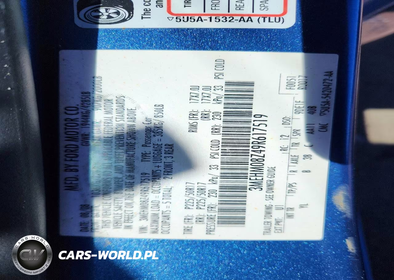 2009 Mercury Milan Premier VIN:3MEHM08Z49R617519 - 13