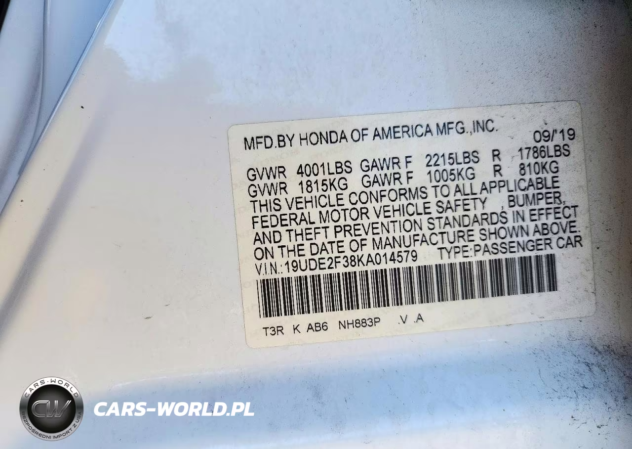 2019 Acura Ilx VIN:19UDE2F38KA014579 - 12