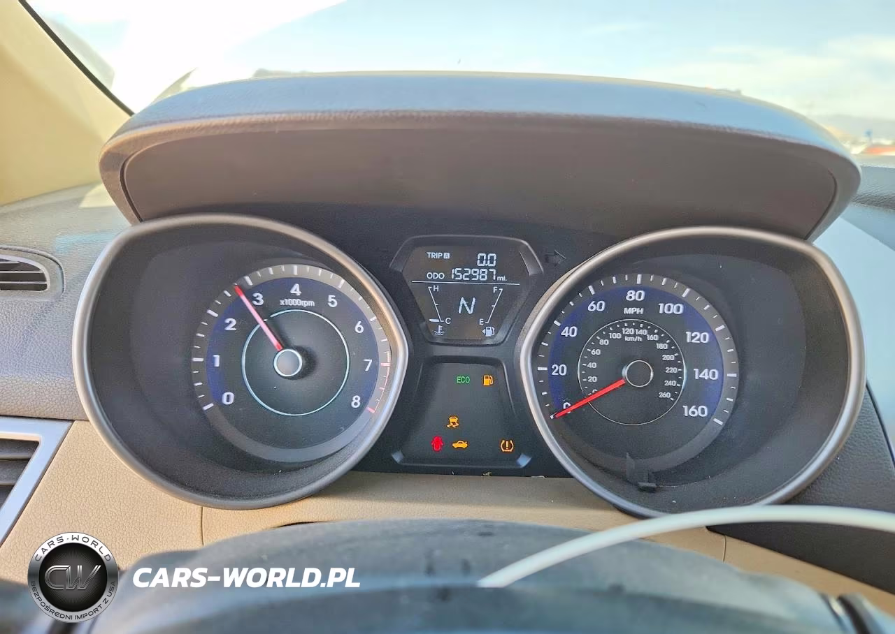 2013 Hyundai Elantra Gls VIN:5NPDH4AE7DH376893 - 9