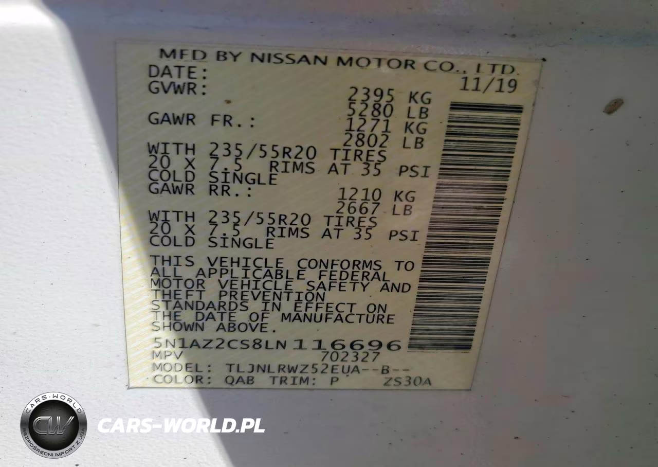2020 Nissan Murano Sl VIN:5N1AZ2CS8LN116696 - 13