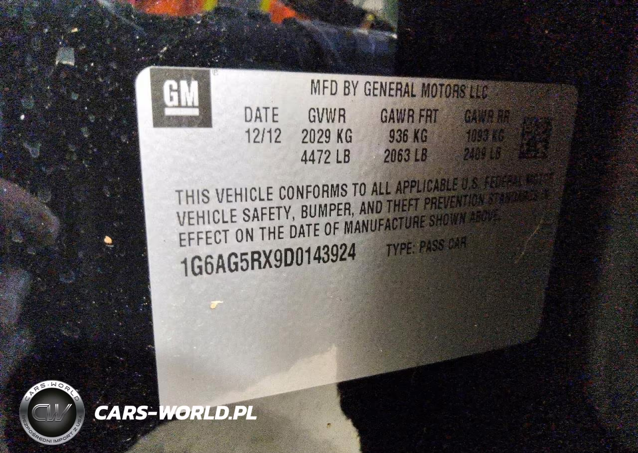 2013 Cadillac Ats VIN:1G6AG5RX9D0143924 - 12
