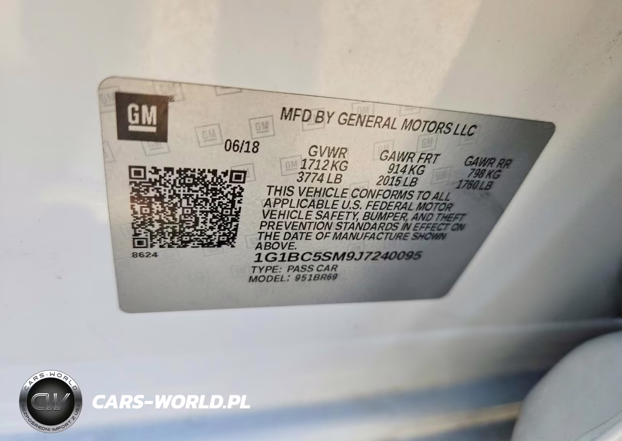 2018 Chevrolet Cruze Ls VIN:1G1BC5SM9J7240095 - 12