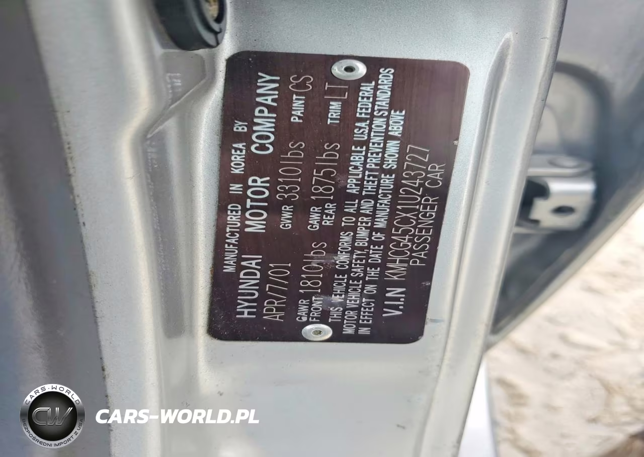 2001 Hyundai Accent Gl VIN:KMHCG45CX1U243727 - 12