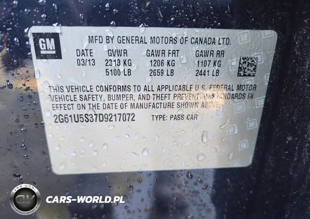 2013 Cadillac Xts Platinum VIN:2G61U5S37D9217072 - 12