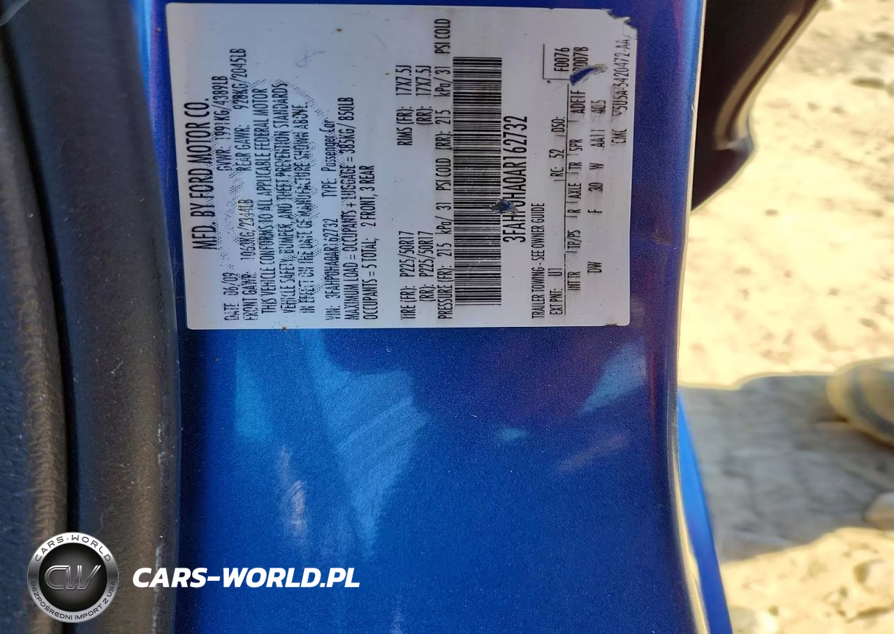 2010 Ford Fusion Se VIN:3FAHP0HA0AR162732 - 12