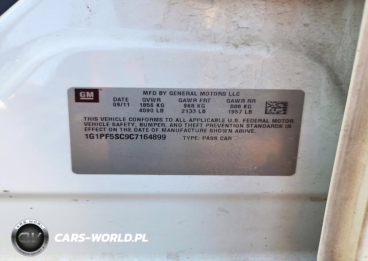 2012 Chevrolet Cruze Lt VIN:1G1PF5SC9C7164899 - 12