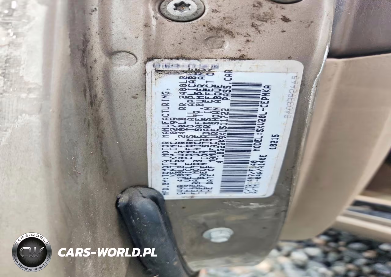 1999 Toyota Camry VIN:4T1BG22K9XU511722 - 12