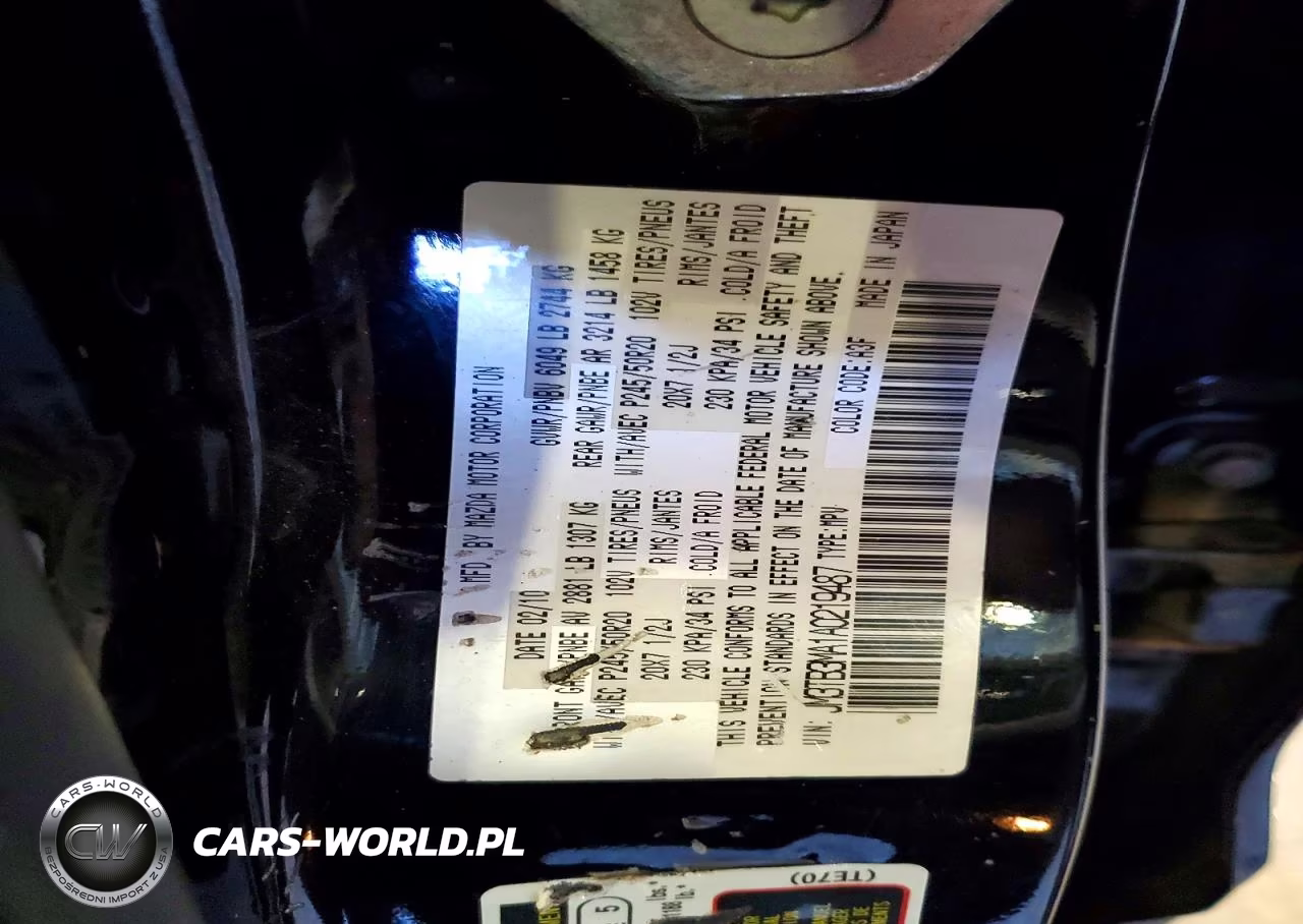 2010 Mazda Cx-9 VIN:JM3TB3MA1A0219487 - 13