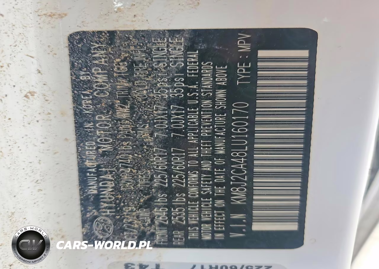 2020 Hyundai 4Dr VIN:KM8J2CA48LU160170 - 13