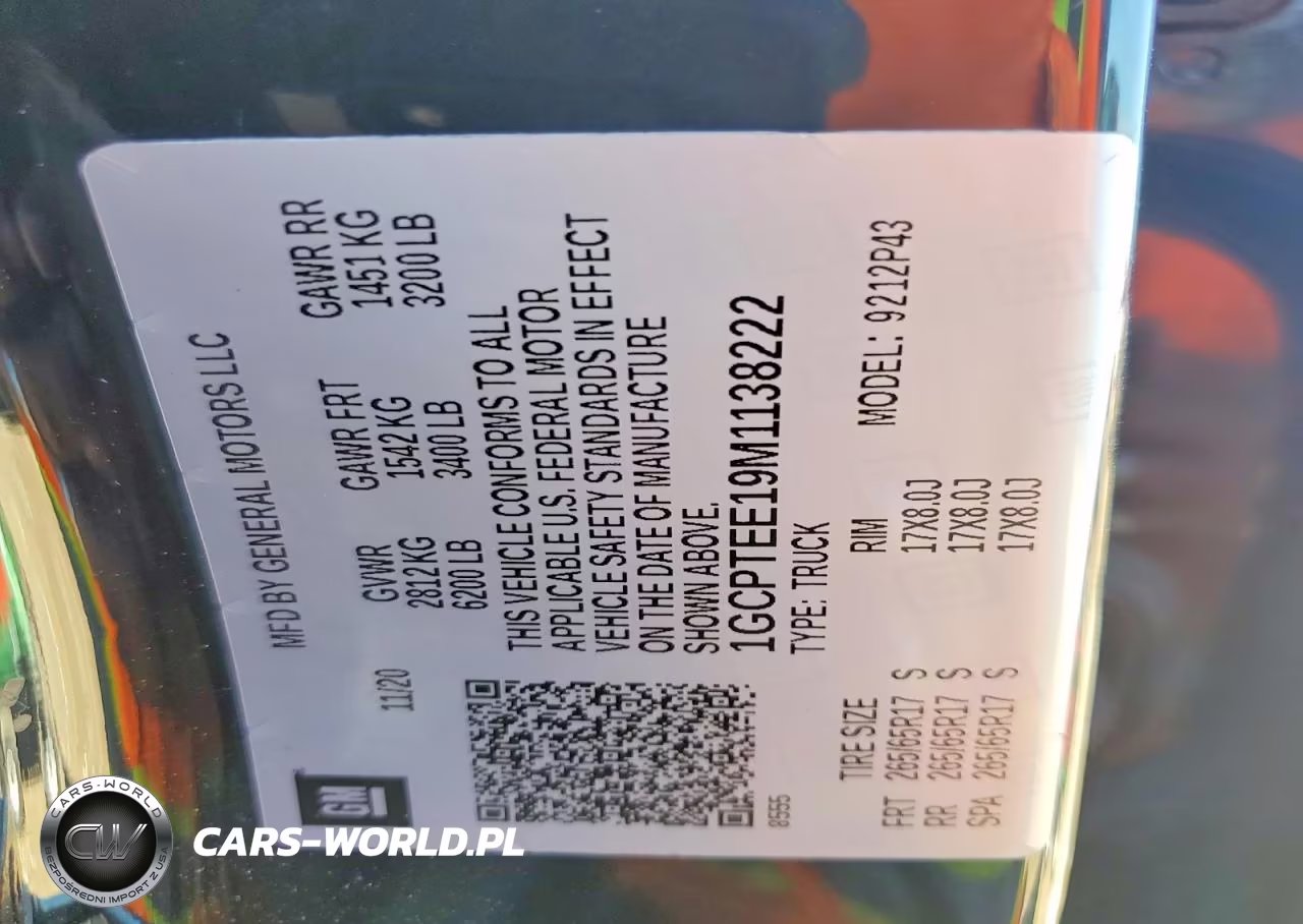 2021 Chevrolet Colorado Zr2 VIN:1GCPTEE19M1138222 - 13