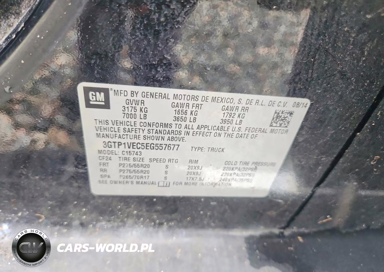 2014 GMC Sierra VIN:3GTP1VEC5EG557677 - 12