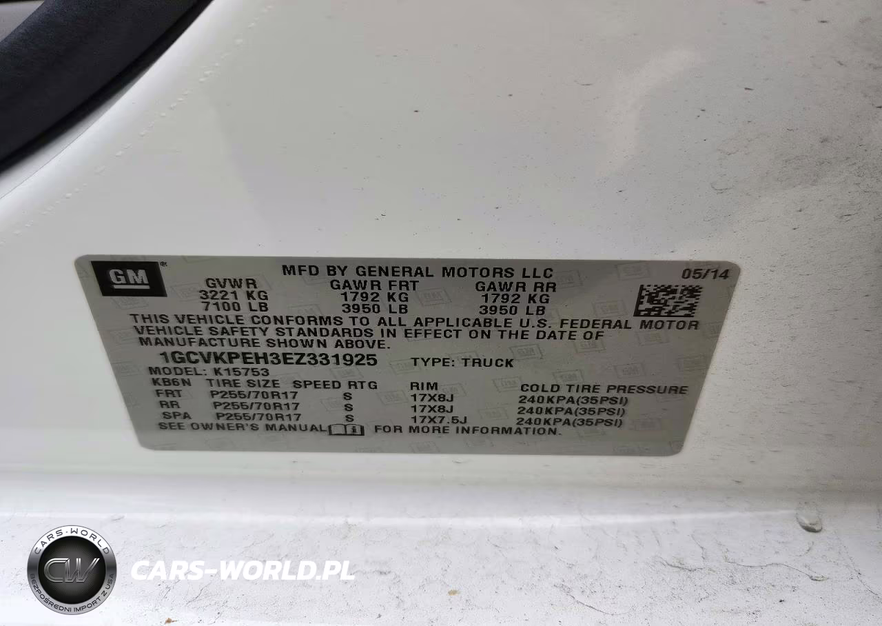 2014 Chevrolet Silverado K1500 VIN:1GCVKPEH3EZ331925 - 13