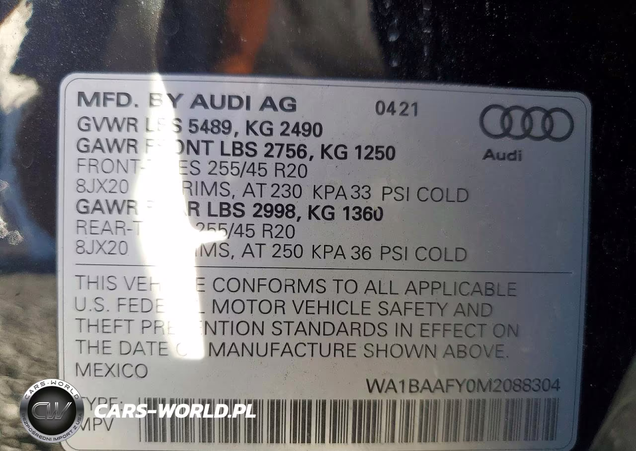 2021 Audi Q5 Premium Plus VIN:WA1BAAFY0M2088304 - 13