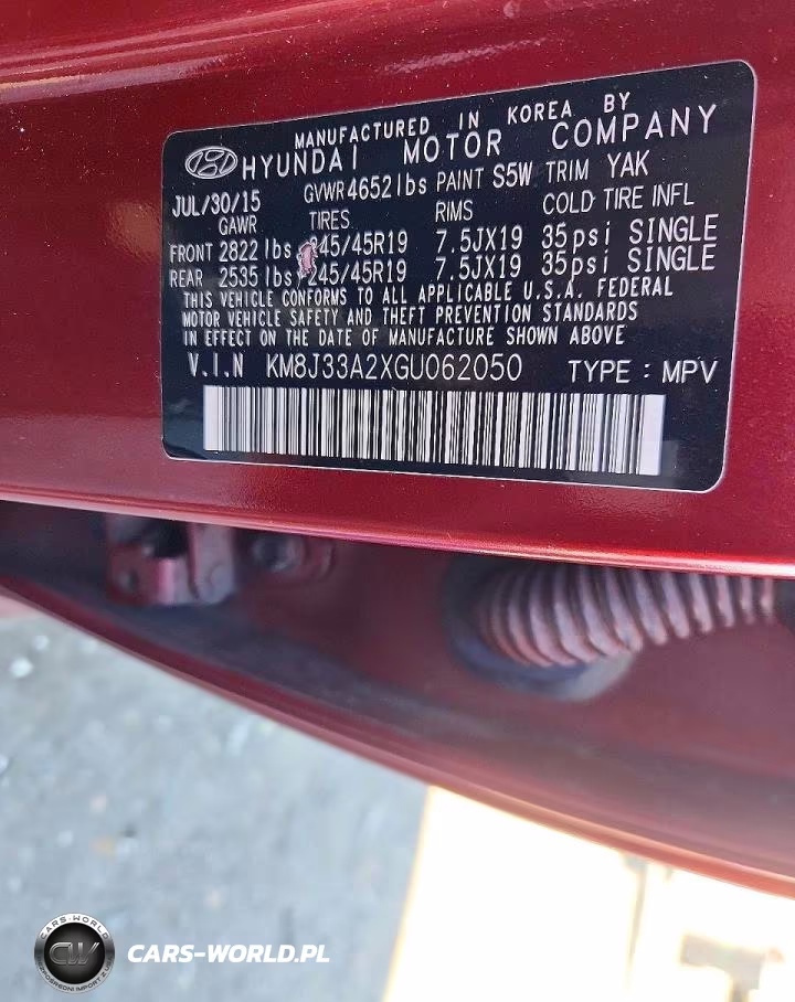 2016 Hyundai Tucson Sport VIN:KM8J33A2XGU062050 - 13