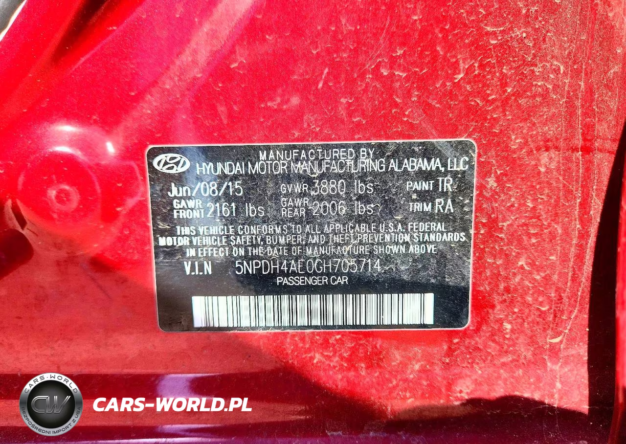 2016 Hyundai Elantra Se VIN:5NPDH4AE0GH705714 - 12