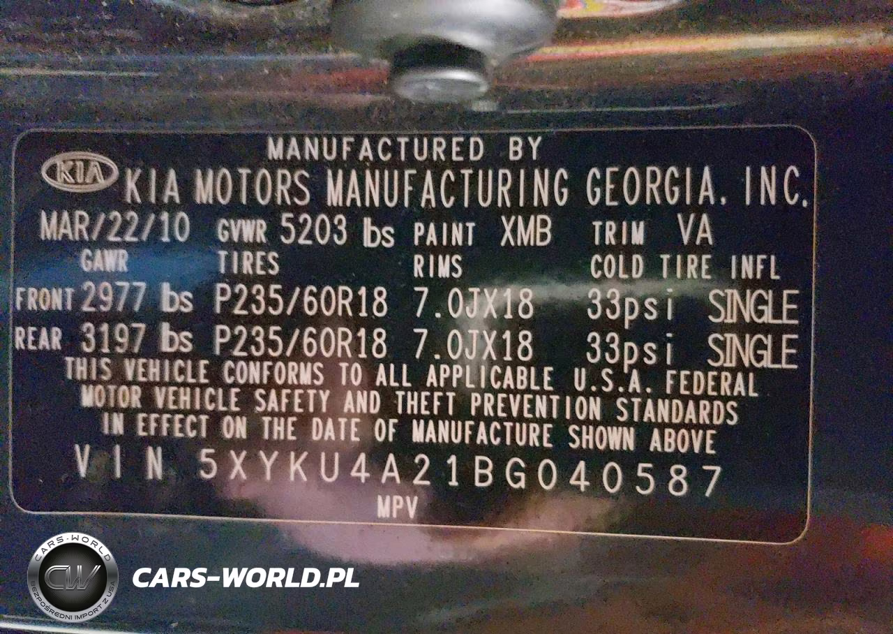 2011 Kia Sorento Ex VIN:5XYKU4A21BG040587 - 13