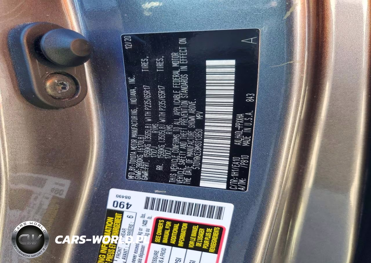 2021 Toyota Sienna Xle VIN:5TDYRKEC8MS013850 - 13