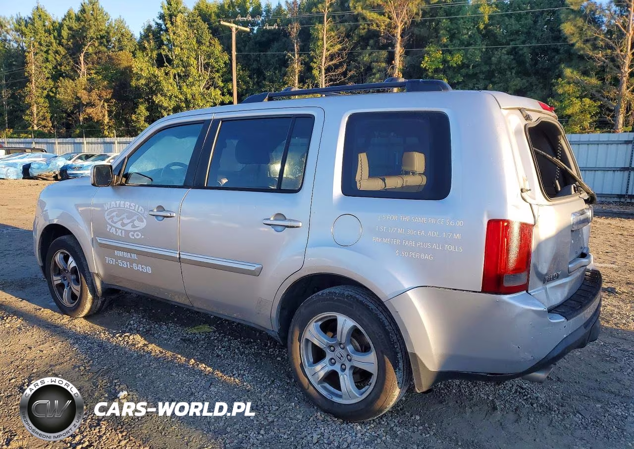 2013 Honda Pilot Exl VIN:5FNYF4H53DB040427 - 2
