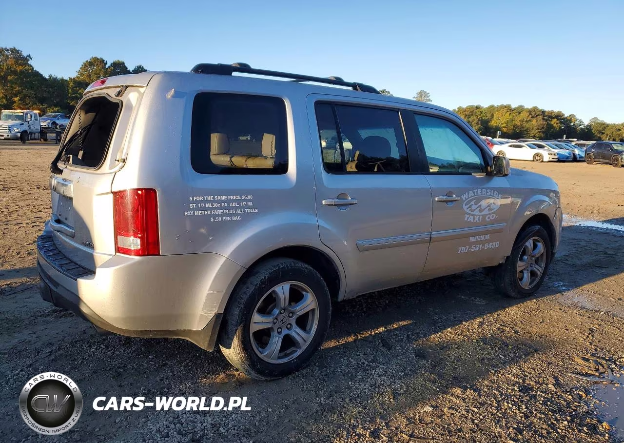 2013 Honda Pilot Exl VIN:5FNYF4H53DB040427 - 3