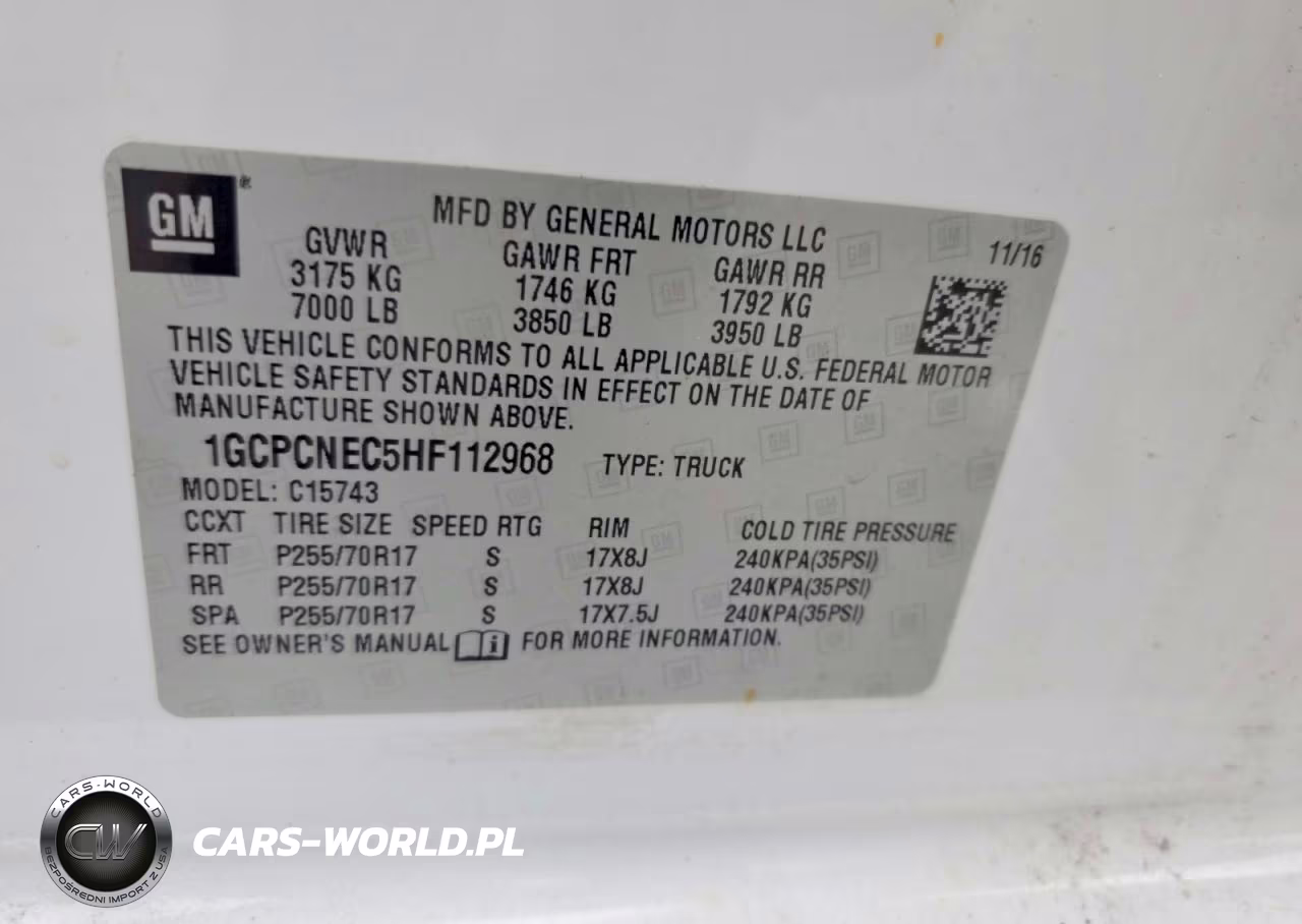 2017 Chevrolet Silverado C1500 VIN:1GCPCNEC5HF112968 - 12