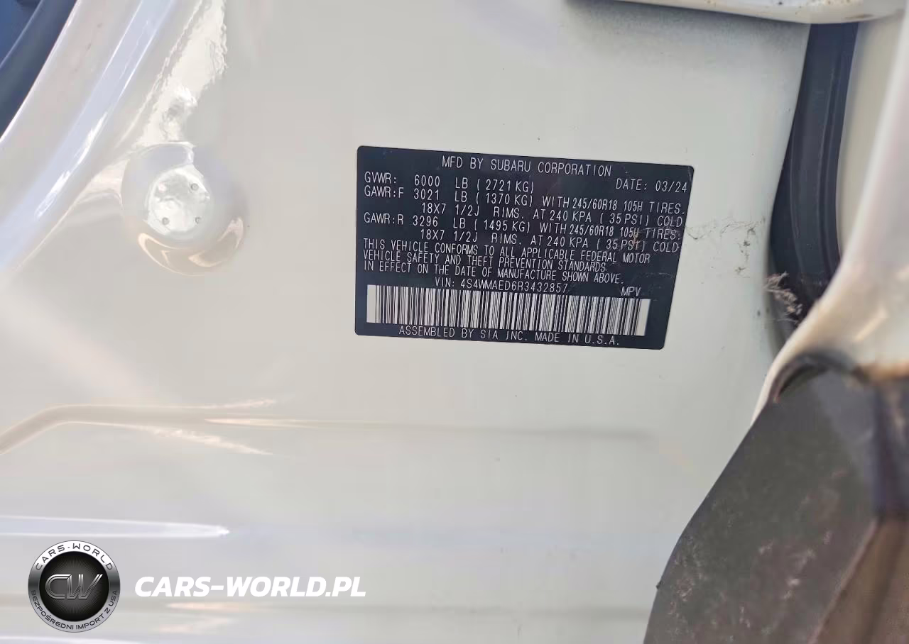 2024 Subaru Ascent Premium VIN:4S4WMAED6R3432857 - 14