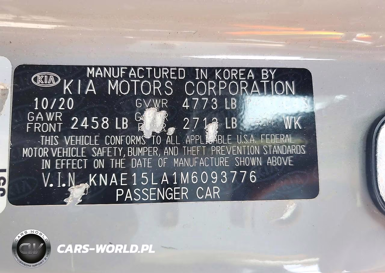 2021 Kia Stinger Gt-Line VIN:KNAE15LA1M6093776 - 12