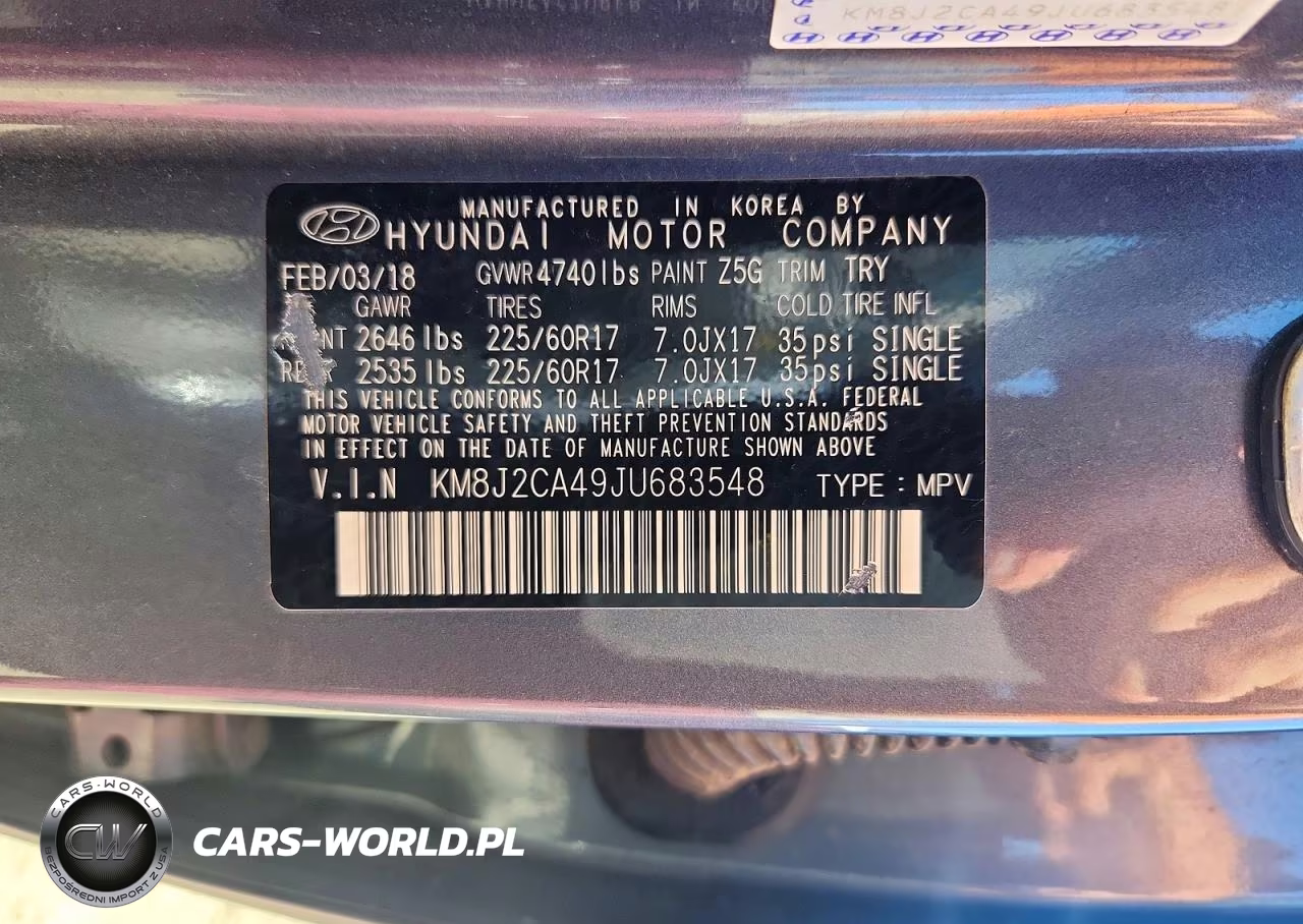 2018 Hyundai Tucson Se VIN:KM8J2CA49JU683548 - 13