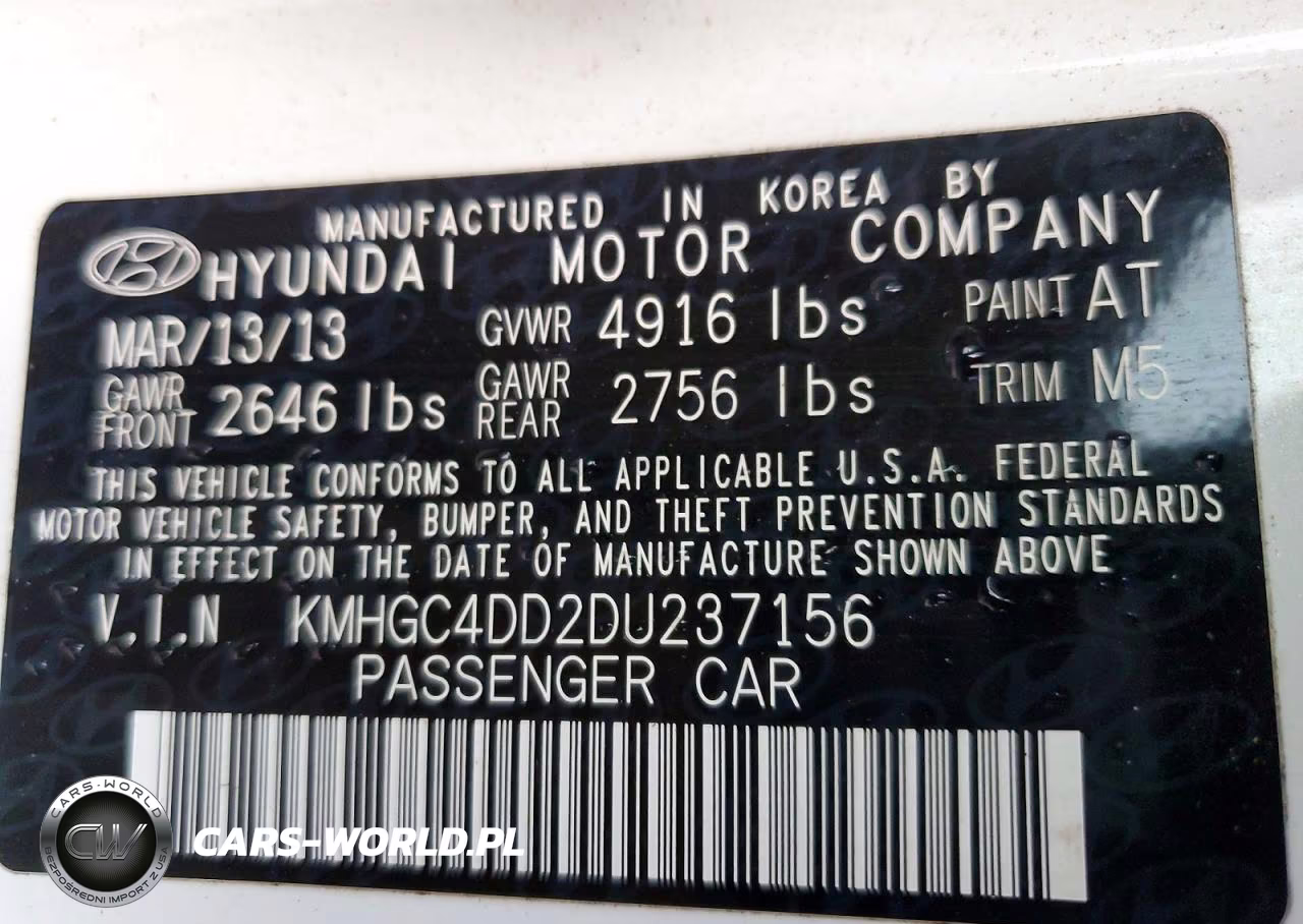 2013 Hyundai Genesis 3.8L VIN:KMHGC4DD2DU237156 - 12