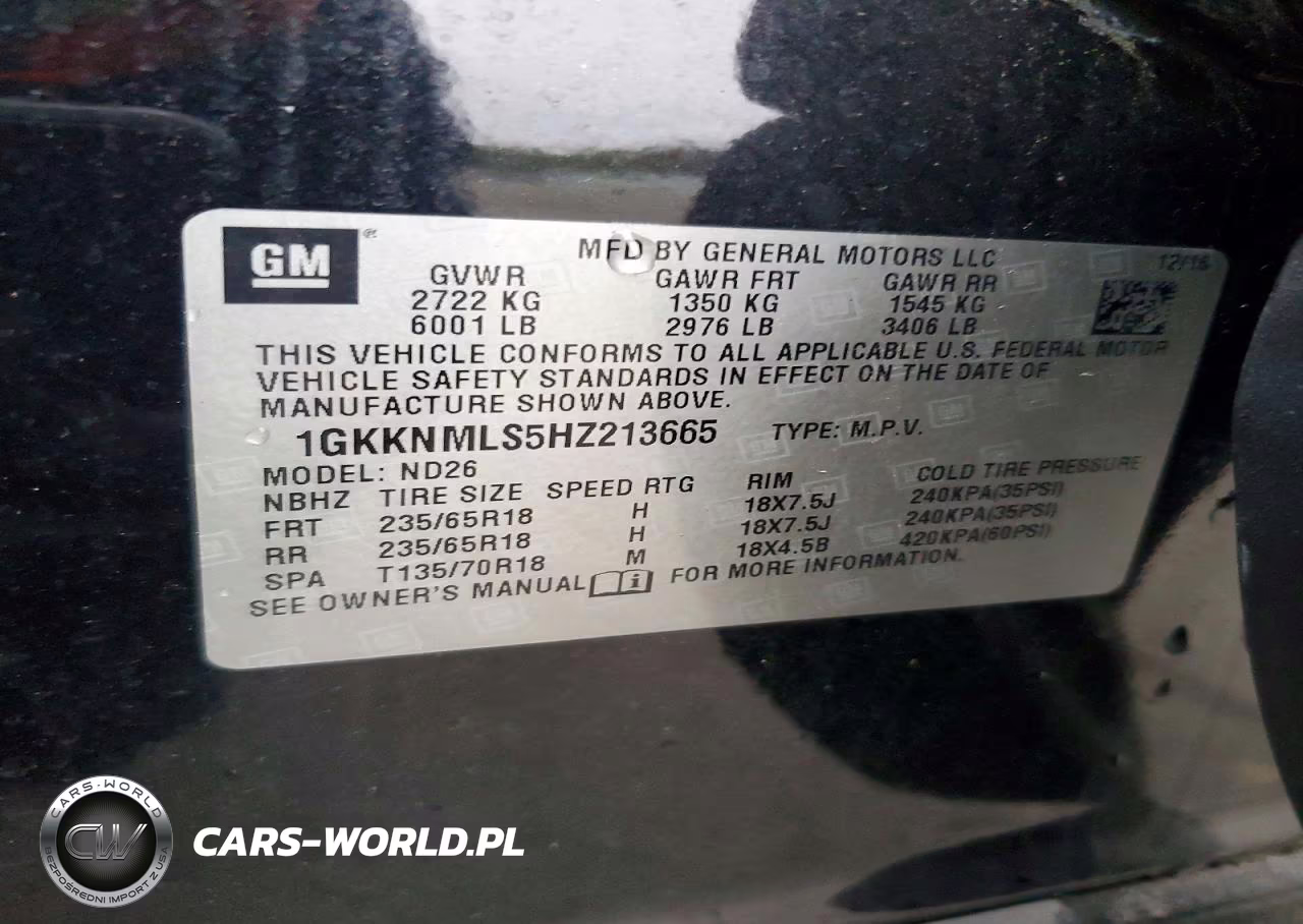 2017 GMC Acadia Slt-1 VIN:1GKKNMLS5HZ213665 - 14