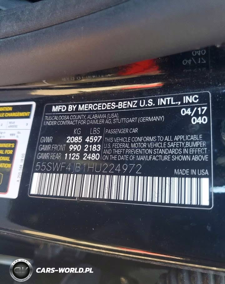 2017 Mercedes-Benz C 300 VIN:55SWF4JB1HU224972 - 12